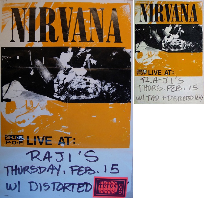 Live Nirvana | Concert Chronology | 1990 | February 15, 1990 - Raji's ...